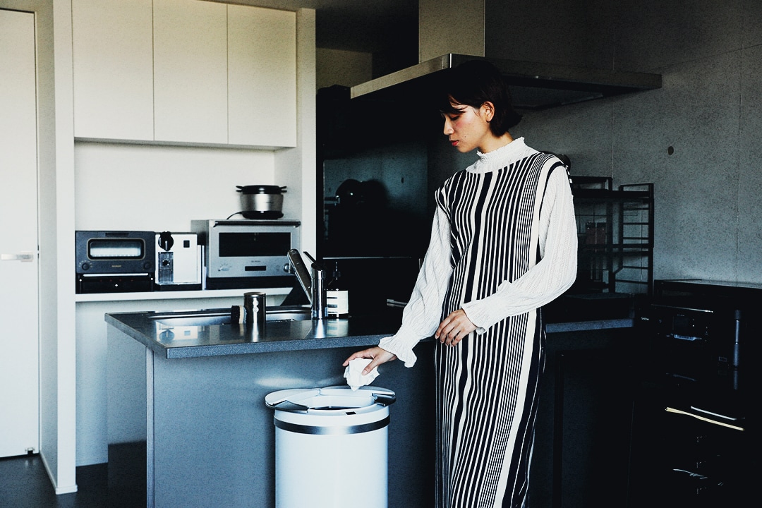 全自動ゴミ箱ZitA(ジータ) キッチン✕ホワイト